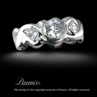 Narrow Water ring Diamonds